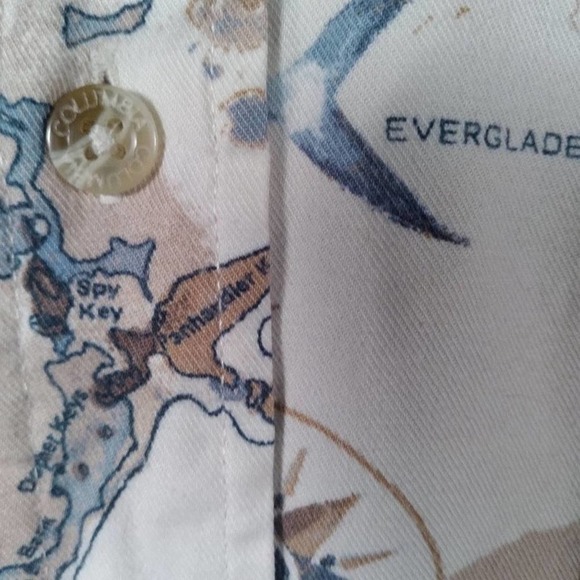 Columbia Sportswear Map Fish Button Down Shirt Large - Picture 4 of 11